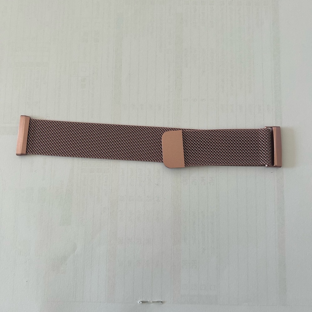 Fitbit Pink Gold Mesh Watch Band Replacement